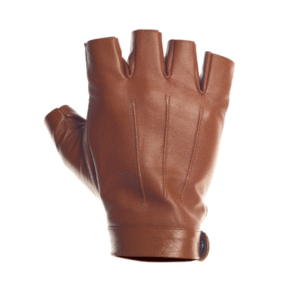 Fingerless leather gloves manufactured by Putliyan Sports in Pakistan for sports and outdoor use